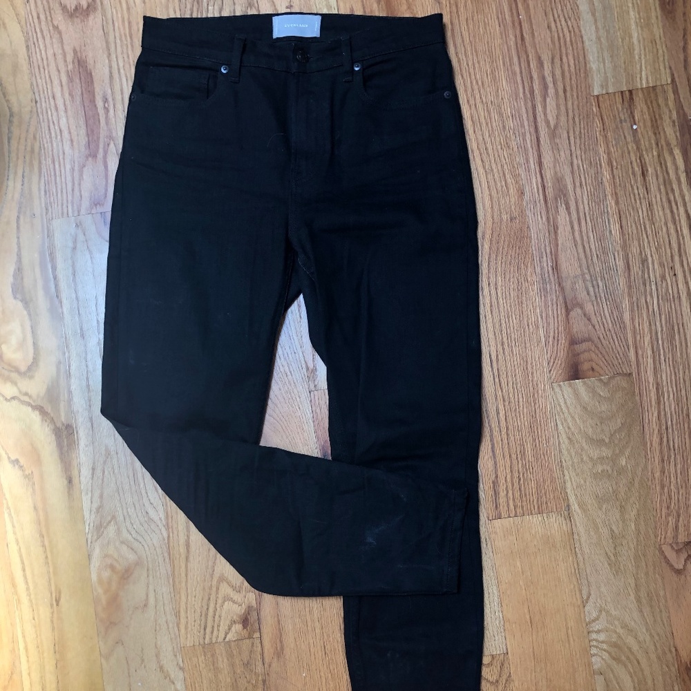 Everlane High Rise Skinny Regular Black